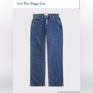 Abercrombie & Fitch Baggy Low Rise Jeans